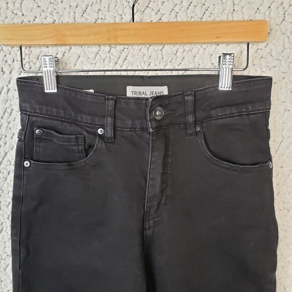 Tribal Sophia Curvy Jeans Womens 28 Black Stretch Denim - Picture 3 of 11